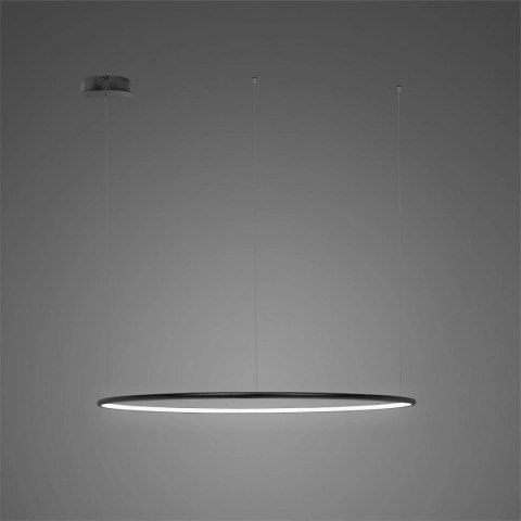 Lampa wisząca Ledowe Okręgi No.1 180cm 3k czarna ściemnialna pająk