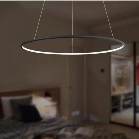 Lampa wisząca Ledowe Okręgi No.1 60cm 2700k czarna Dali