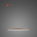 Lampa wisząca Ledowe Okręgi No.1 60cm 3k miedziana pająk