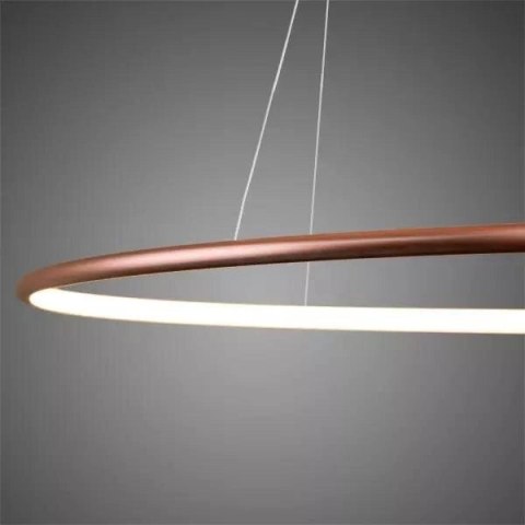Lampa wisząca Ledowe Okręgi No.1 60cm 3k miedziana pająk