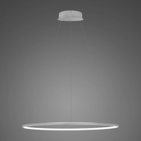 Lampa wisząca Ledowe Okręgi No.1 60cm 3k srebrna Dali
