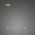 Lampa wisząca Ledowe Okręgi No.1 60cm 3k złota ściemnialna pająk
