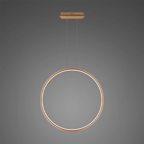 Lampa wisząca Ledowe Okręgi No.1 X 80cm 3k miedziana Dali
