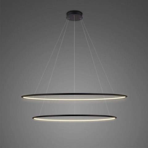 Lampa wisząca Ledowe Okręgi No.2 100cm 3k czarna Dali