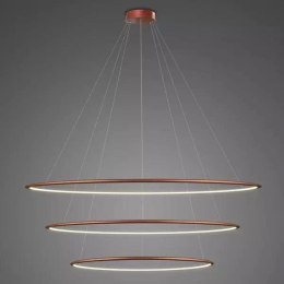 Lampa wisząca Ledowe Okręgi No.3 120cm 3k miedziana pilot
