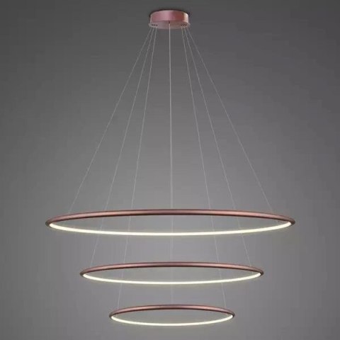 Lampa wisząca Ledowe Okręgi No.3 80cm 3k Różowe Złoto Dali