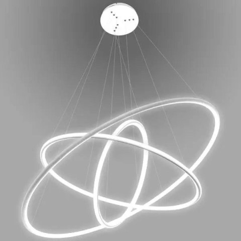 Lampa wisząca Ledowe Okręgi No.3 80cm 3k biała Dali układ 80/60/40 cm