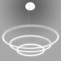 Lampa wisząca Ledowe Okręgi No.3 80cm 3k biała Dali układ 80/60/40 cm