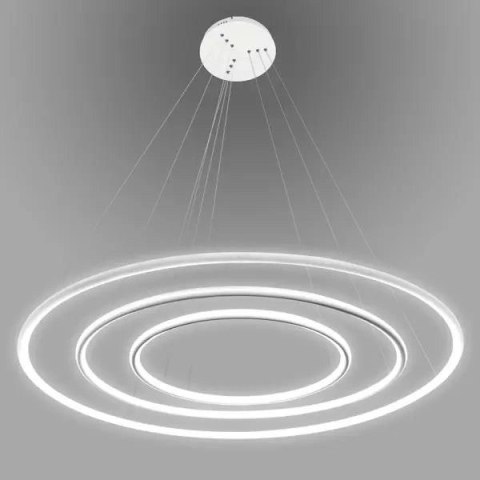 Lampa wisząca Ledowe Okręgi No.3 80cm 3k biała Dali układ 80/60/40 cm