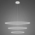 Lampa wisząca Ledowe Okręgi No.3 80cm 4k biała Dali układ 80/60/40 cm