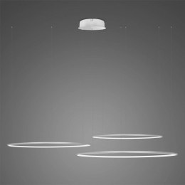 Lampa wisząca Ledowe Okręgi No.3 80cm 4k srebrna Dali