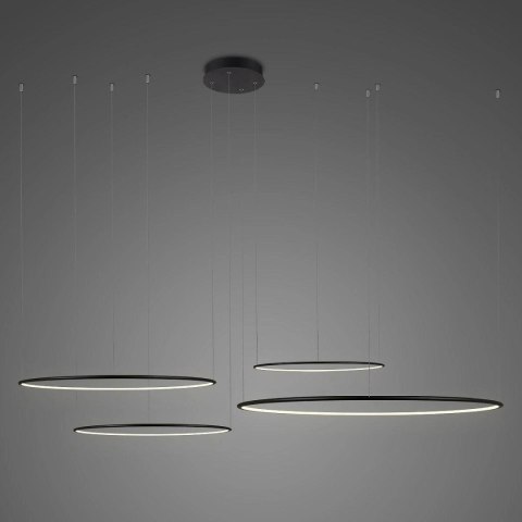 Lampa wisząca Ledowe Okręgi No.4 100cm 3k czarna Dali