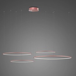Lampa wisząca Ledowe Okręgi No.4 100cm 3k różowo złota Dali