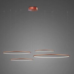 Lampa wisząca Ledowe Okręgi No.4 100cm 4k miedziana Dali układ 100/80/60/40 cm