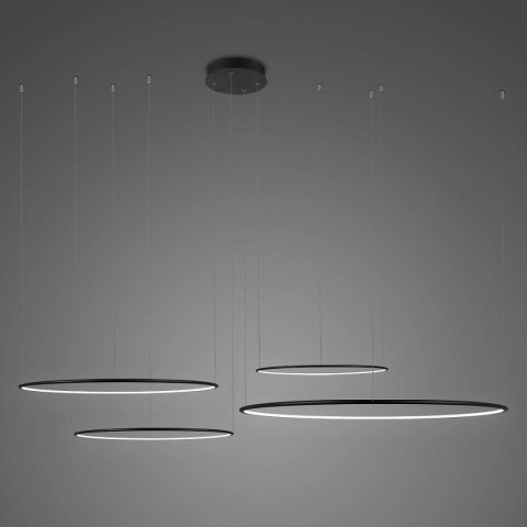 Lampa wisząca Ledowe Okręgi No.4 CO4 80 60 40 40 4k czarna