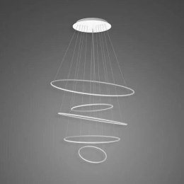Lampa wisząca Ledowe Okręgi No.5 120cm 4k biała Dali