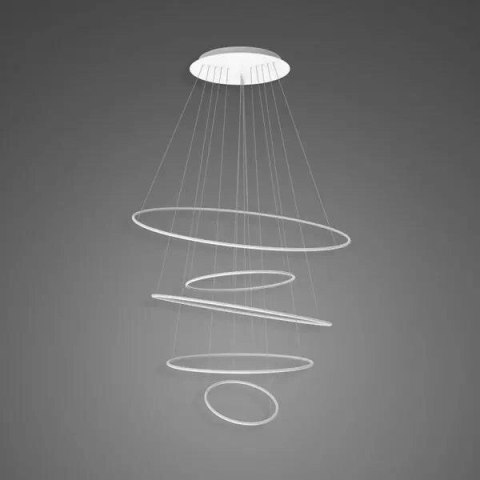 Lampa wisząca Ledowe Okręgi No.5 120cm 4k biała Dali