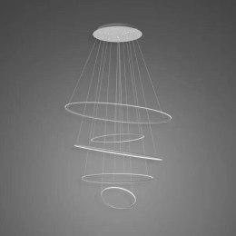 Lampa wisząca Ledowe Okręgi No.5 120cm 4k srebrna Dali