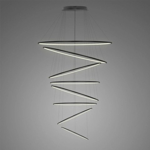 Lampa wisząca Ledowe Okręgi No.8 230 4k czarna Dali