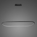 Lampa wisząca Ledowe Okręgi Oval No.1 120cm 3k czarna