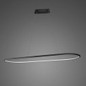 Lampa wisząca Ledowe Okręgi Oval No.1 120cm 4k czarna