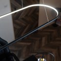 Lampa wisząca Ledowe Okręgi Oval No.1 120cm 4k czarna