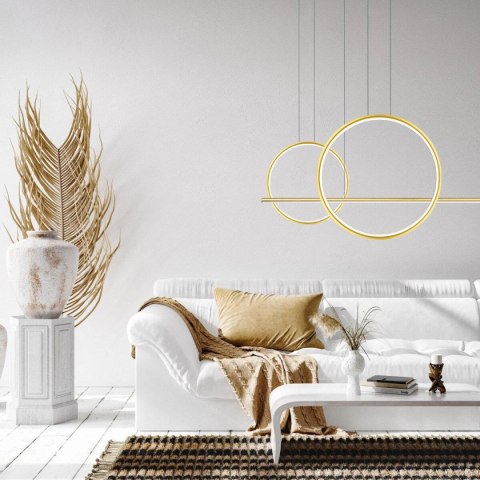 Lampa wisząca Linea No.4 60/40cm złota 4k DALI
