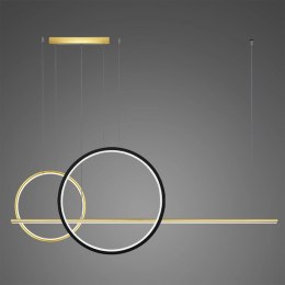 Lampa wisząca Linea No.4 60/40cm złotoczarna 2700k