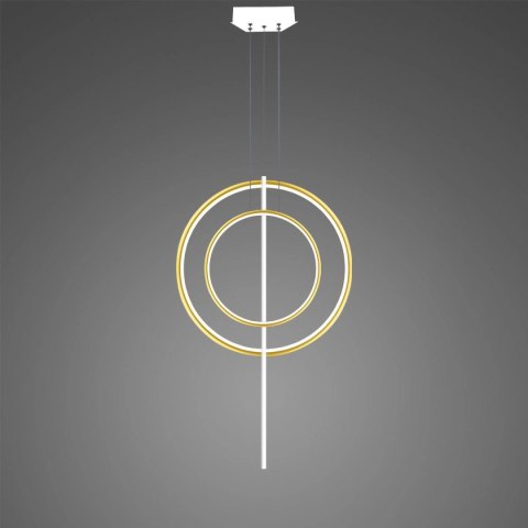 Lampa wisząca Linea No.5 60/40cm złoto-biała Dali3k