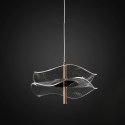 Designerska nowoczesna lampa wisząca do salonu 4000K różowe złoto Mariposa