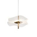 Designerska nowoczesna lampa wisząca do salonu 4000K różowe złoto Mariposa