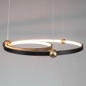 Ledowa Lampa wisząca Aurora No.2 50cm 3k czarna ściemnialna