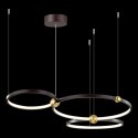 Ledowa Lampa wisząca Aurora No.3 50cm 3k czarna ściemnialna