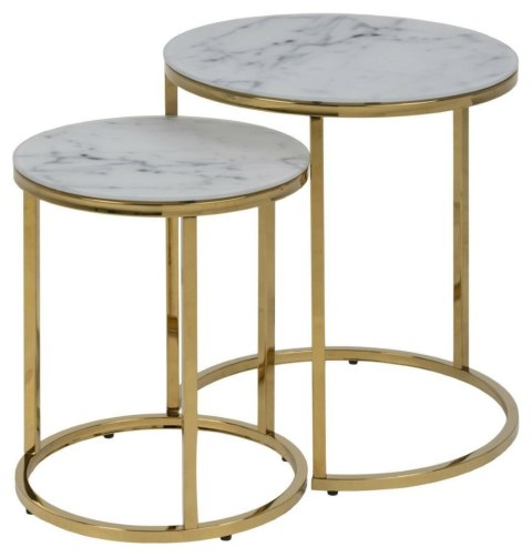 Zestaw stolików kawowych Alisma okrągłe