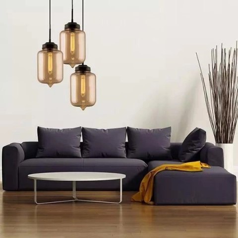London Loft No.2 CO3 B Szklany Żyrandol