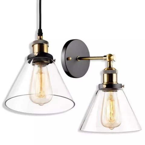 NY Loft No.1 Kinkiet z lampą wiszącą