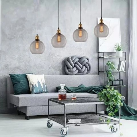 NY Loft No.2 S CL4 Szklany Żyrandol