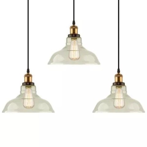 NY Loft No.3 CL3 Szklany Żyrandol