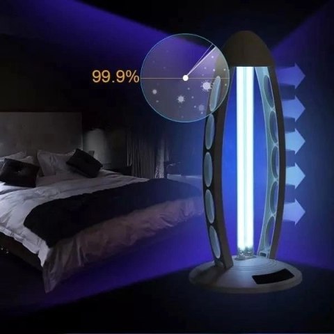 Lampa stołowa UV z ozonatorem czarna