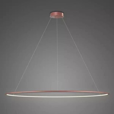 Lampa wisząca Ledowe Okręgi No.1 180cm 3k Różowe Złoto