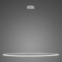 Lampa wisząca Ledowe Okręgi No.1 180cm 3k srebrna