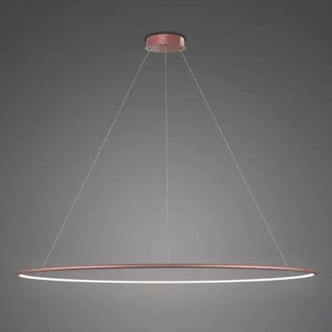 Lampa wisząca Ledowe Okręgi No.1 180cm 4k Różowe Złoto