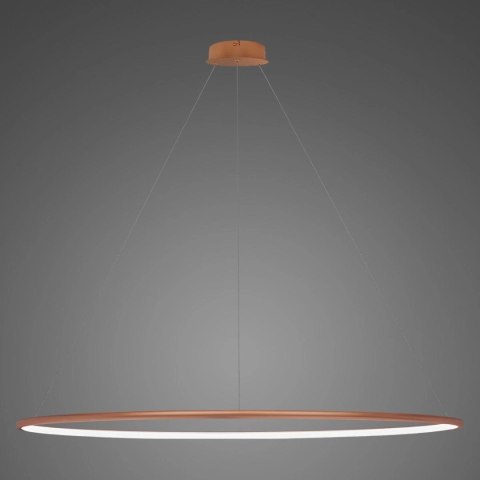 Lampa wisząca Ledowe Okręgi No.1 180cm 4k miedziany