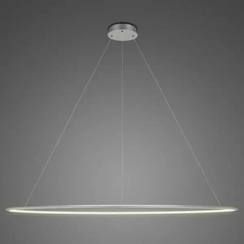 Lampa wisząca Ledowe Okręgi No.1 200cm 3k srebrna