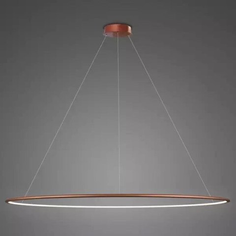 Lampa wisząca Ledowe Okręgi No.1 200cm 4k miedziany
