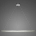 Lampa wisząca Ledowe Okręgi No.1 230cm 3k srebrna