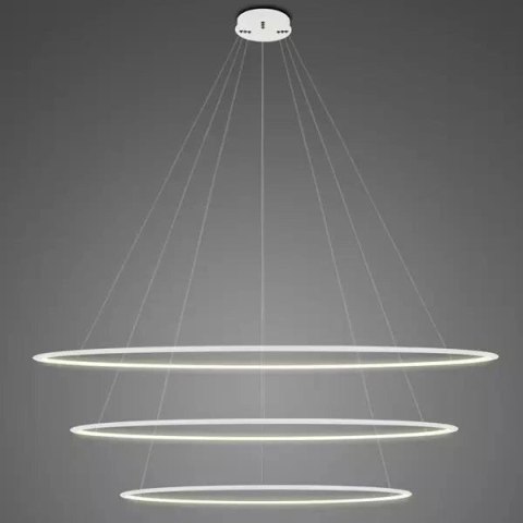 Lampa wisząca Ledowe Okręgi No.3 180cm 3k biała