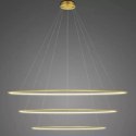 Lampa wisząca Ledowe Okręgi No.3 180cm 3k złota