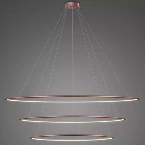 Lampa wisząca Ledowe Okręgi No.3 230cm 3k Różowe Złoto
