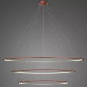 Lampa wisząca Ledowe Okręgi No.3 230cm 3k miedziany